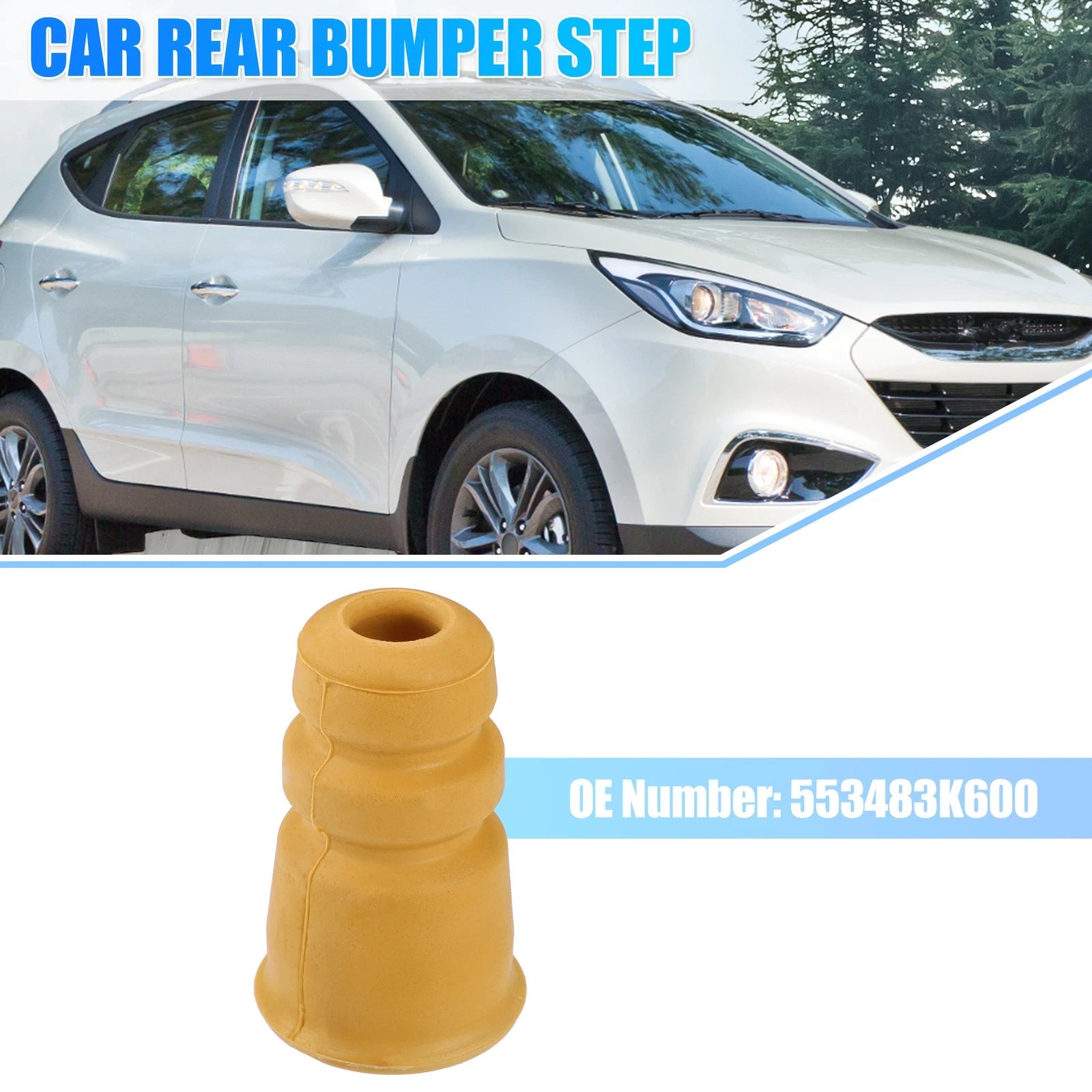 Rear Bumper Step Bumper Replacement for Hyundai Azera Sonata Tucson (2006–2017)