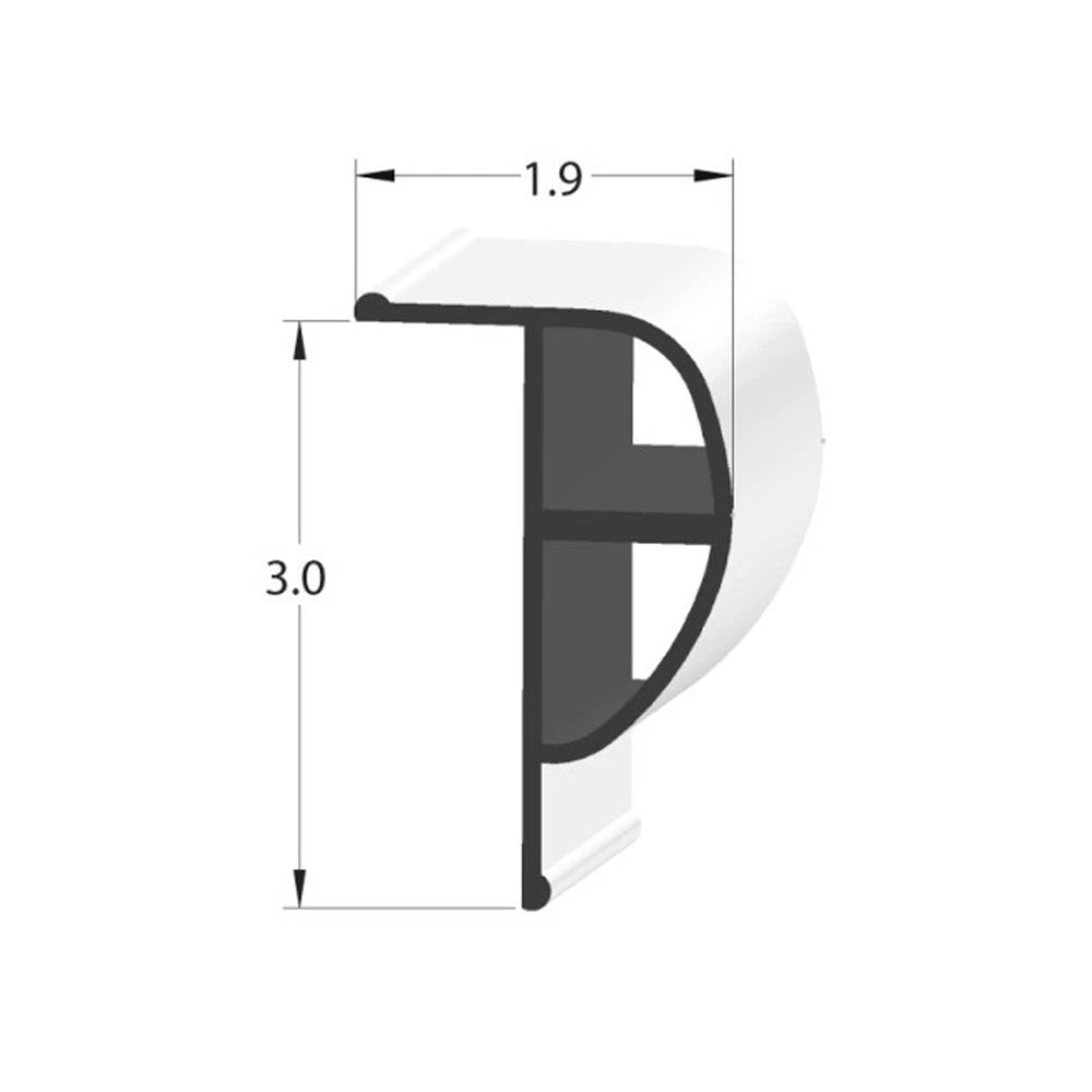 Dock Pro Standard P-Shape Dock Edging Marine Dock Bumper for