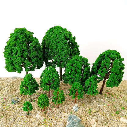 32x Mixed Model Trees Railroad Train Wargame Diorama Park Landscape Scene Layout