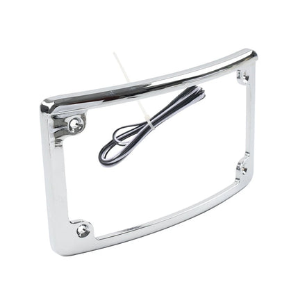 Rear License Plate Frame Bracket with Light for Harley Touring Glide