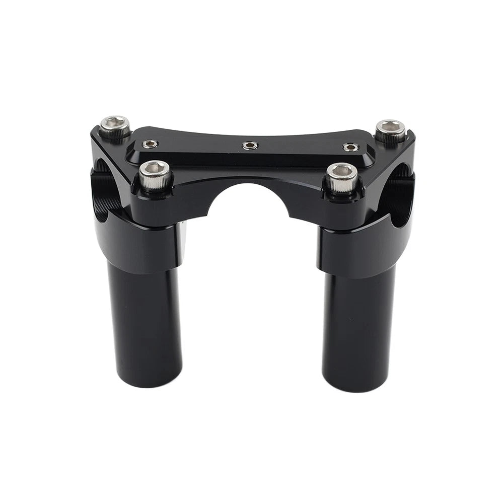 3.5" Straight Handlebar Riser & Top Clamp for Harley Dyna Tour Road Glide