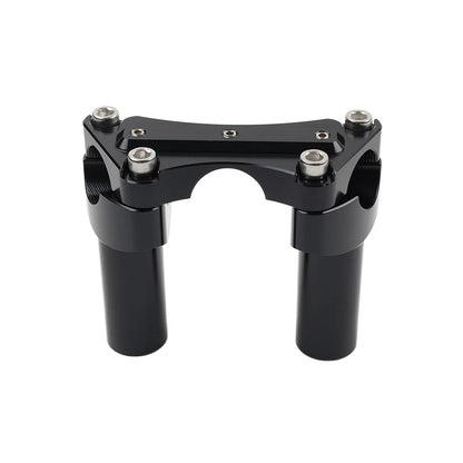 3.5" Straight Handlebar Riser & Top Clamp for Harley Dyna Tour Road Glide