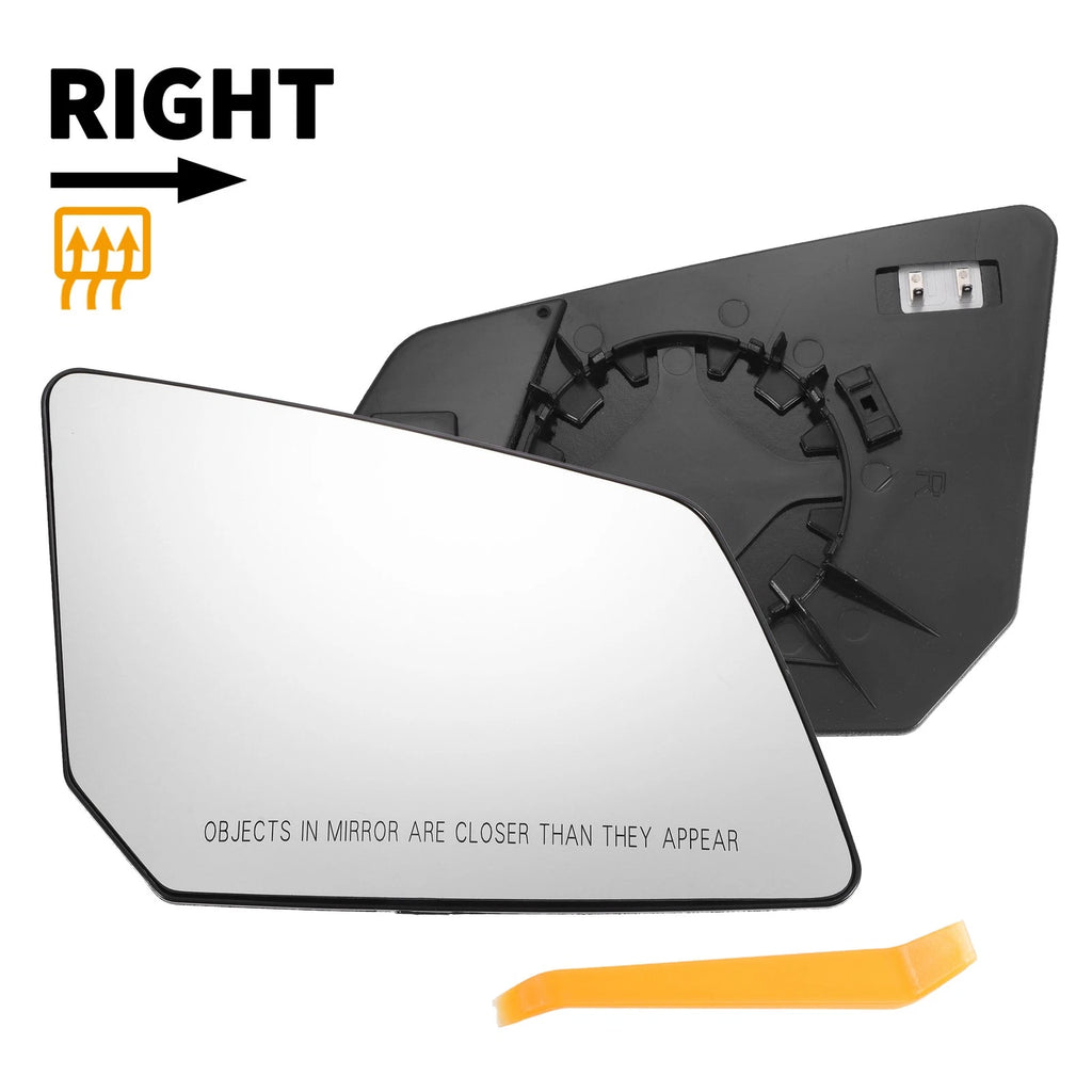 Right Side Mirror Glass Replacement Heated for GMC Acadia for Chevrolet (2007–2019)