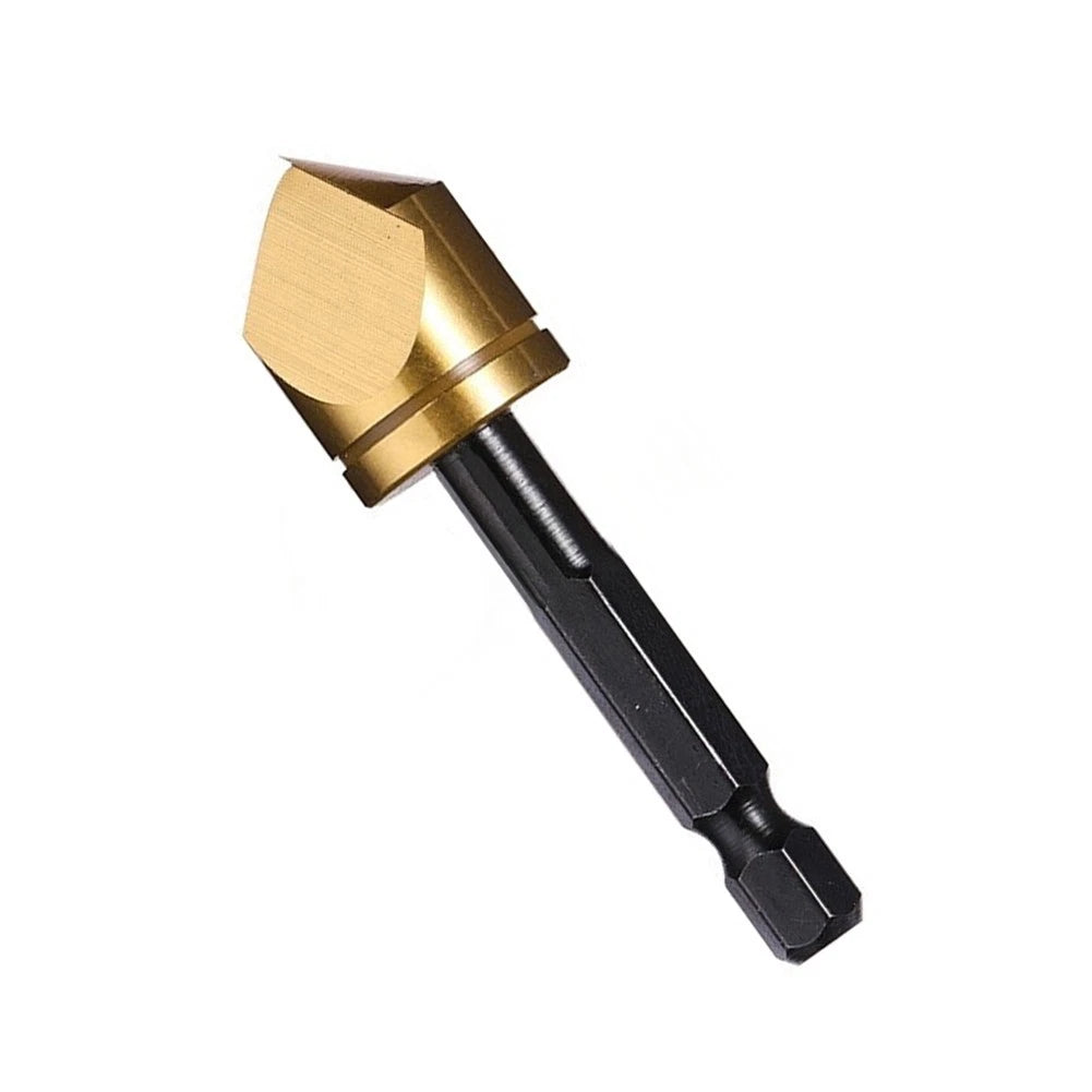 Chamfer Drill Bit 14 Inch Hex Shank for Wood Metal Sheet Deburring
