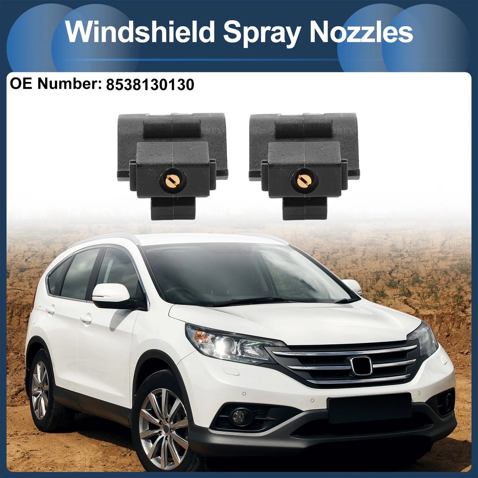 Windshield Washer Nozzle With Fluid Hose for Toyota Camry 2007–2011
