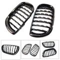 Diamond Metero Front Kidney Grilles for BMW E46 4D (2002–2005) Gloss Black