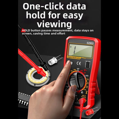 SZ853 Digital Display Multimeter with Continuity Buzzer and Diode Test Mode