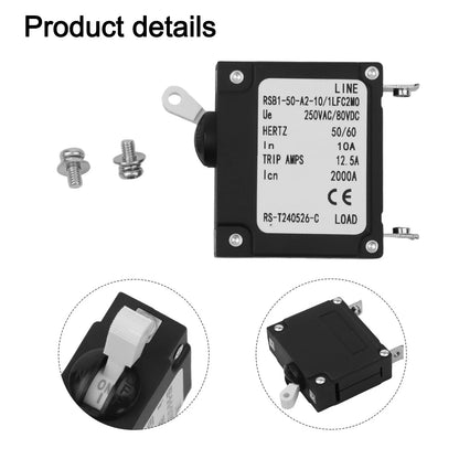 Electromagnetic Circuit Breaker 10A for Marine Applications