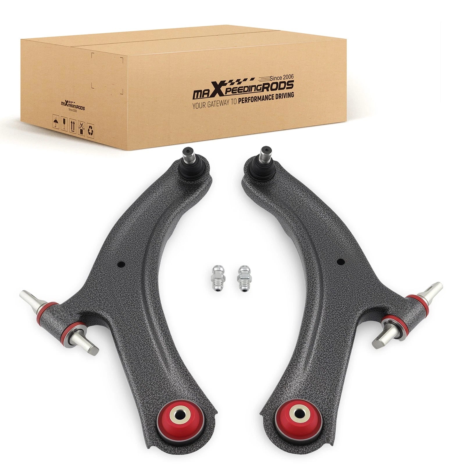 2pc Lower Control Arms w/ Poly for Nissan Rogue (2008–2013)