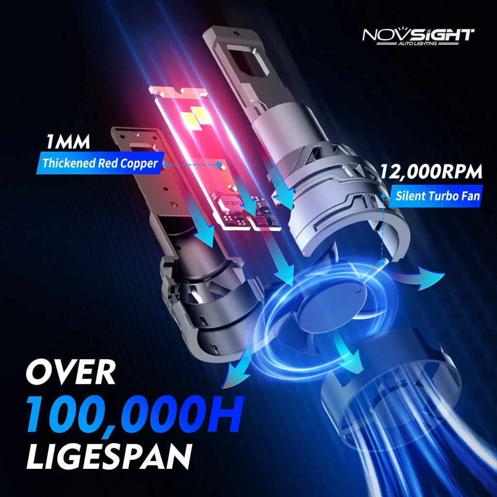 H13 LED Headlight Bulb for 30000LM 300% Brighter