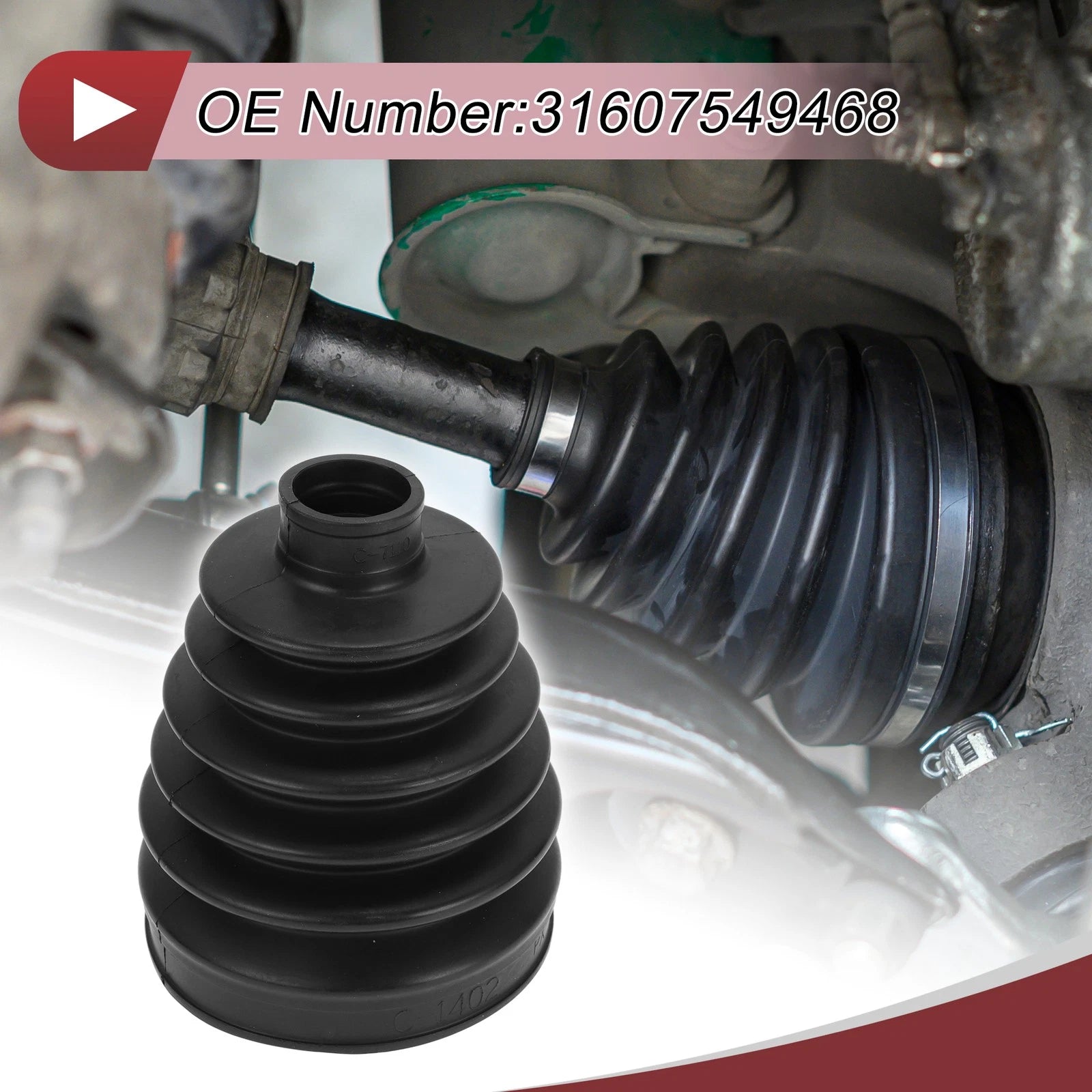 Outer CV Joint Boot Kit with Clamps for BMW 328i (2007–2016)