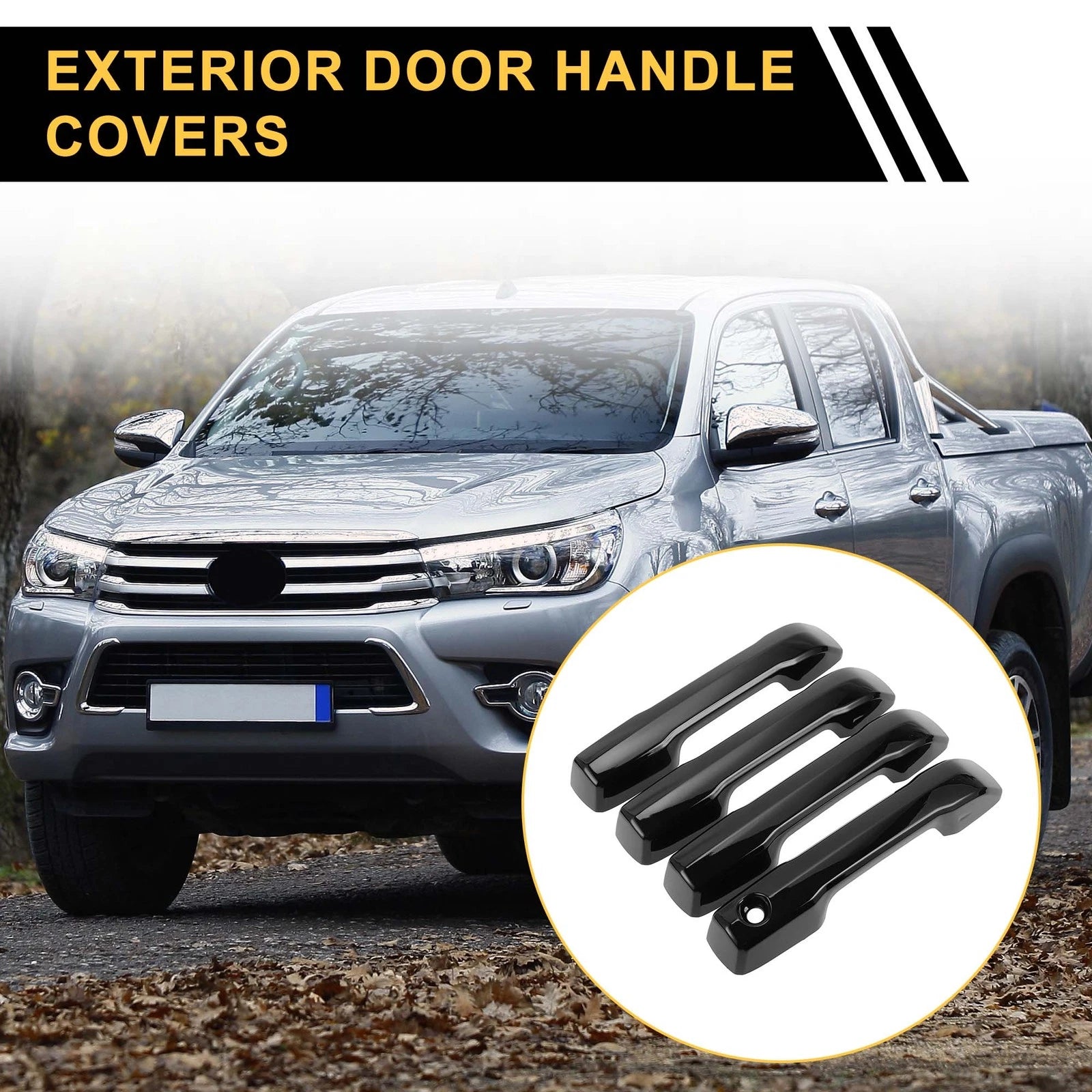 Door Handle Covers Front Set Replacement for Toyota Tundra (2022–2024)