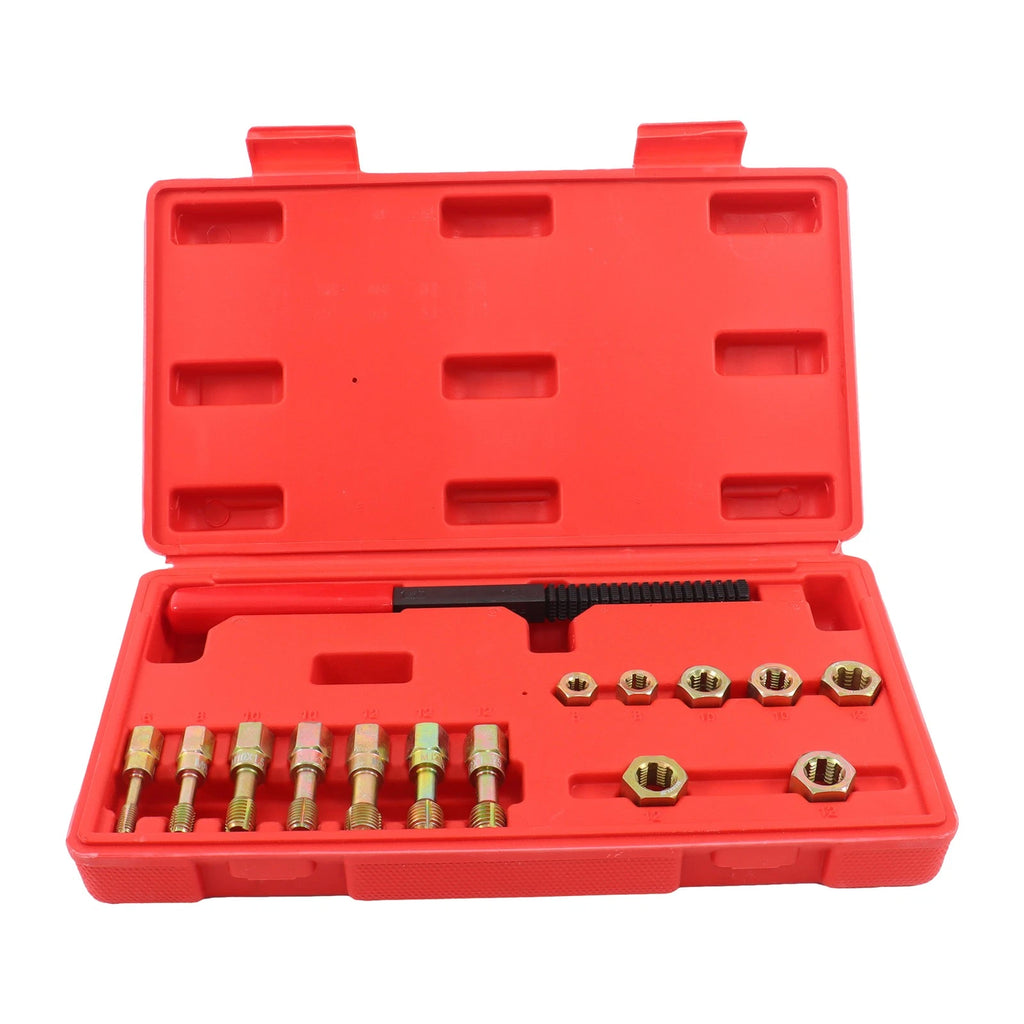 15pcs Metric Thread Chaser Set for M6-M12 (Repair Tool)
