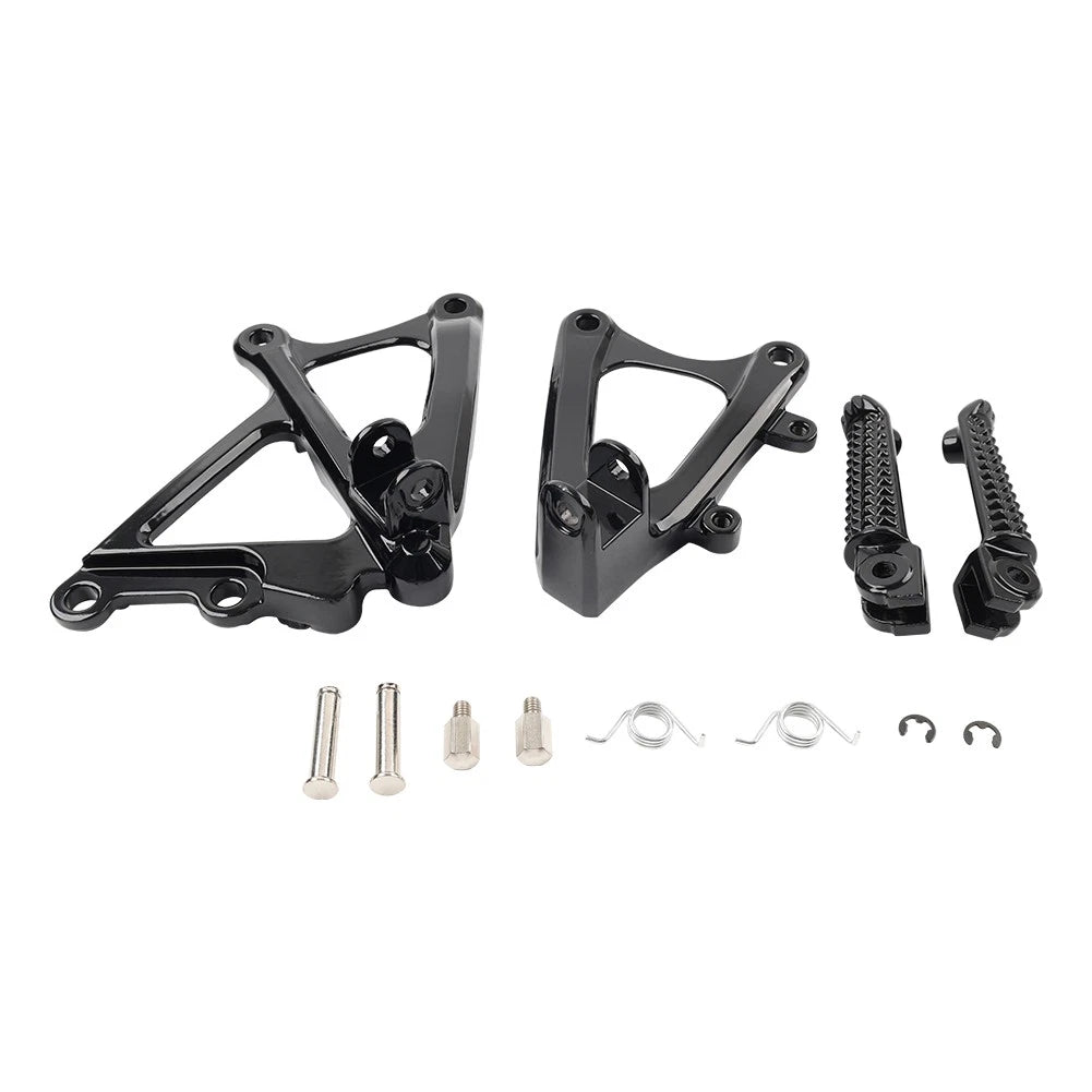 Front Aluminum Footrest Bracket for Yamaha YZF R1 (2009–2014) Black