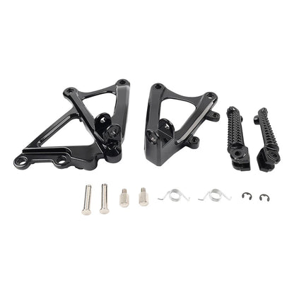Front Aluminum Footrest Bracket for Yamaha YZF R1 (2009–2014) Black