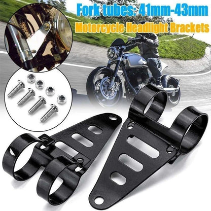 Metal Motorcycle Headlight Bracket for 41 43mm Fork Tubes (Fits )