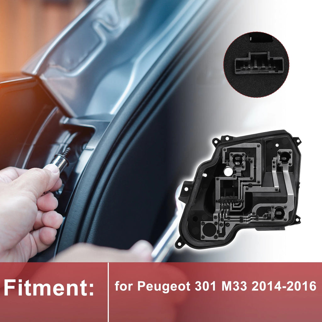 1 Pc Right Tail Light Socket for Peugeot 301 (2014–2016) Lamp Bulb Connector
