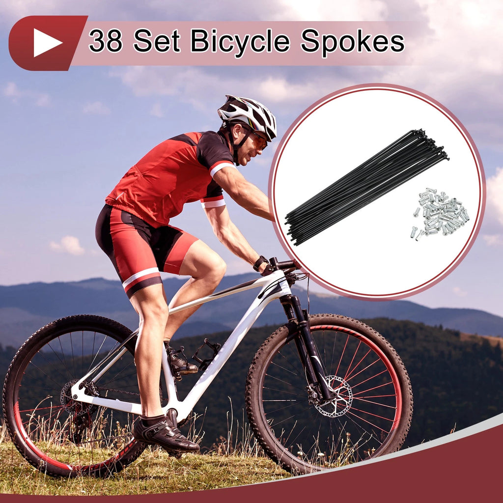 13G Bicycle Spokes 219mm Front Wheel Set for Universal Bike (All Years)