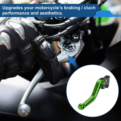 Adjustable Short Brake Clutch Lever Set for Buell XB12R (2009) Green