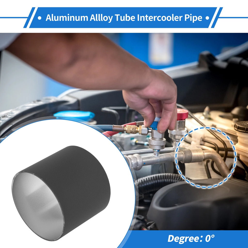 3.5" OD Intercooler Pipe for - Black, 0° Angle