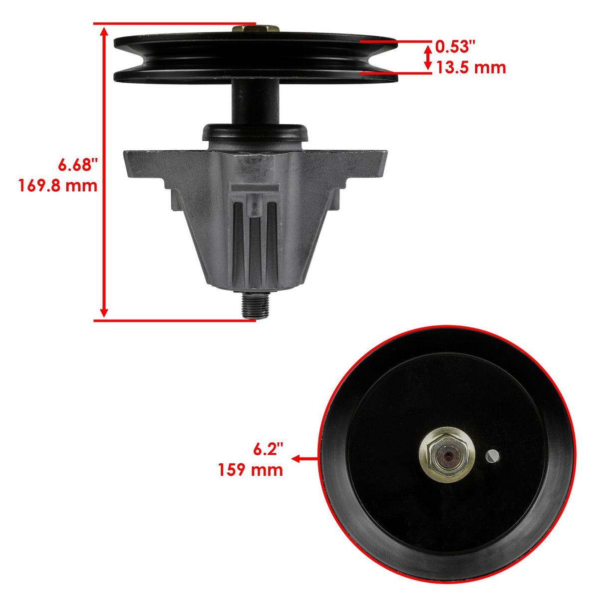 Spindle Assembly Heavy Duty for MTD 918-06977A 618-06977 (2005–2008)