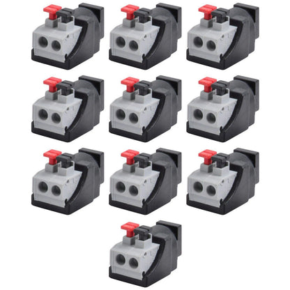 10pcs DC Power Jack 5.5mm x 2.1mm for LED 12V 24V