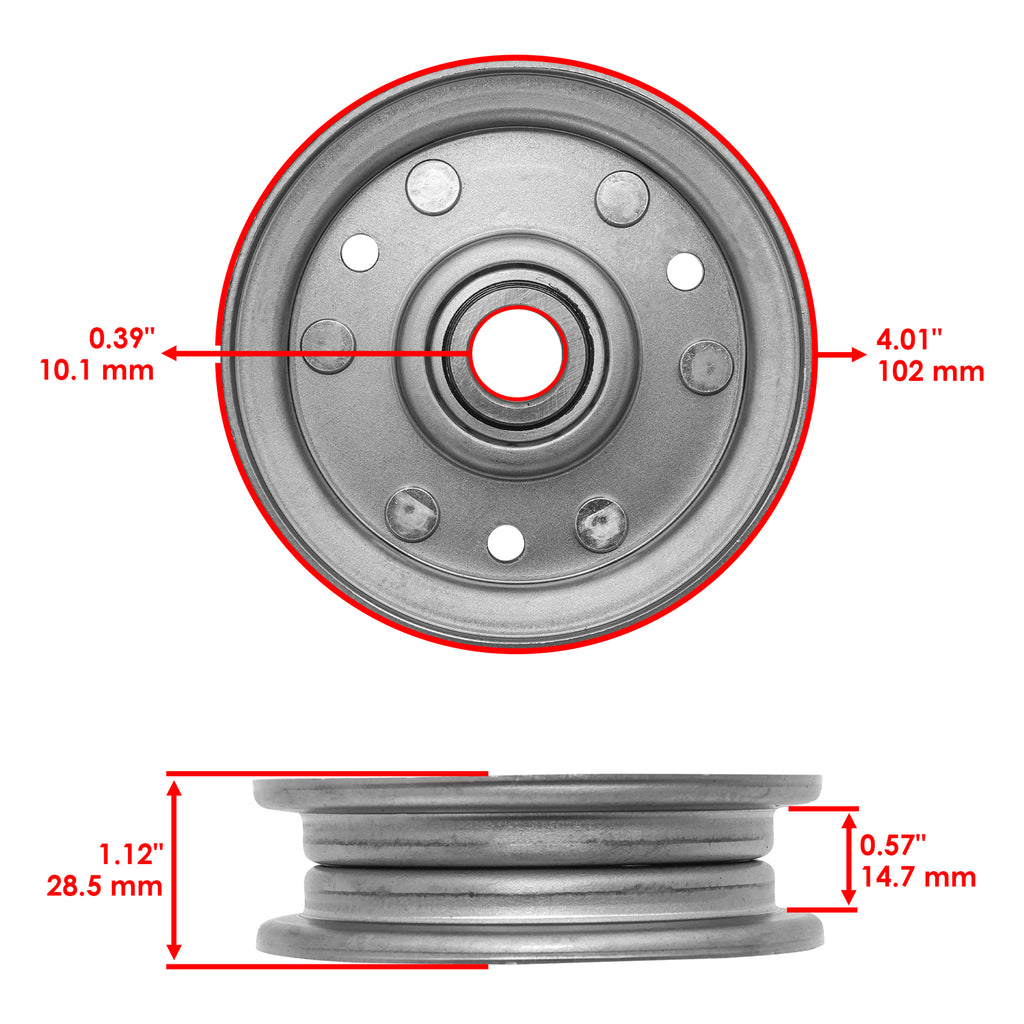 Deck Idler Pulley Replacement for King Kutter 48 60 72 Inch (2000–2000)