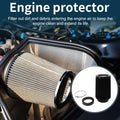 High Flow Engine Air Filter for Universal Fit (76/89/101mm) Black