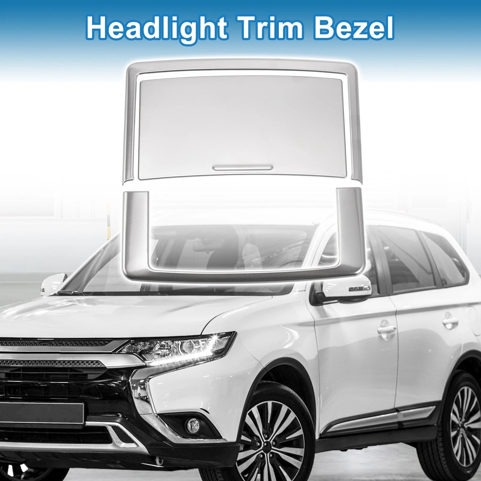 Front Row Headlight Trim Bezel Set for Mitsubishi Outlander (2022–2024)