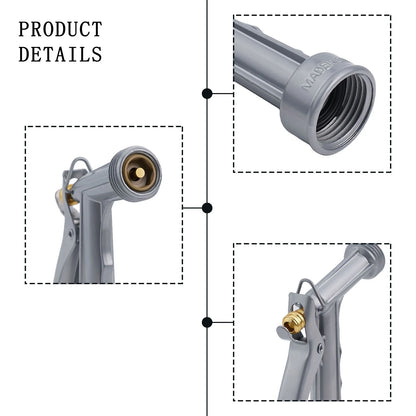 Ergonomic Pistol Grip Water Nozzle for Strong Water Flow