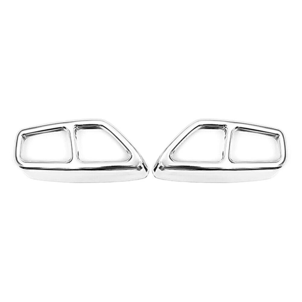 Exhaust Muffler Pipe Tip Tailpipe Trim Cover Chrome for BMW 5 Series (2017–2023)
