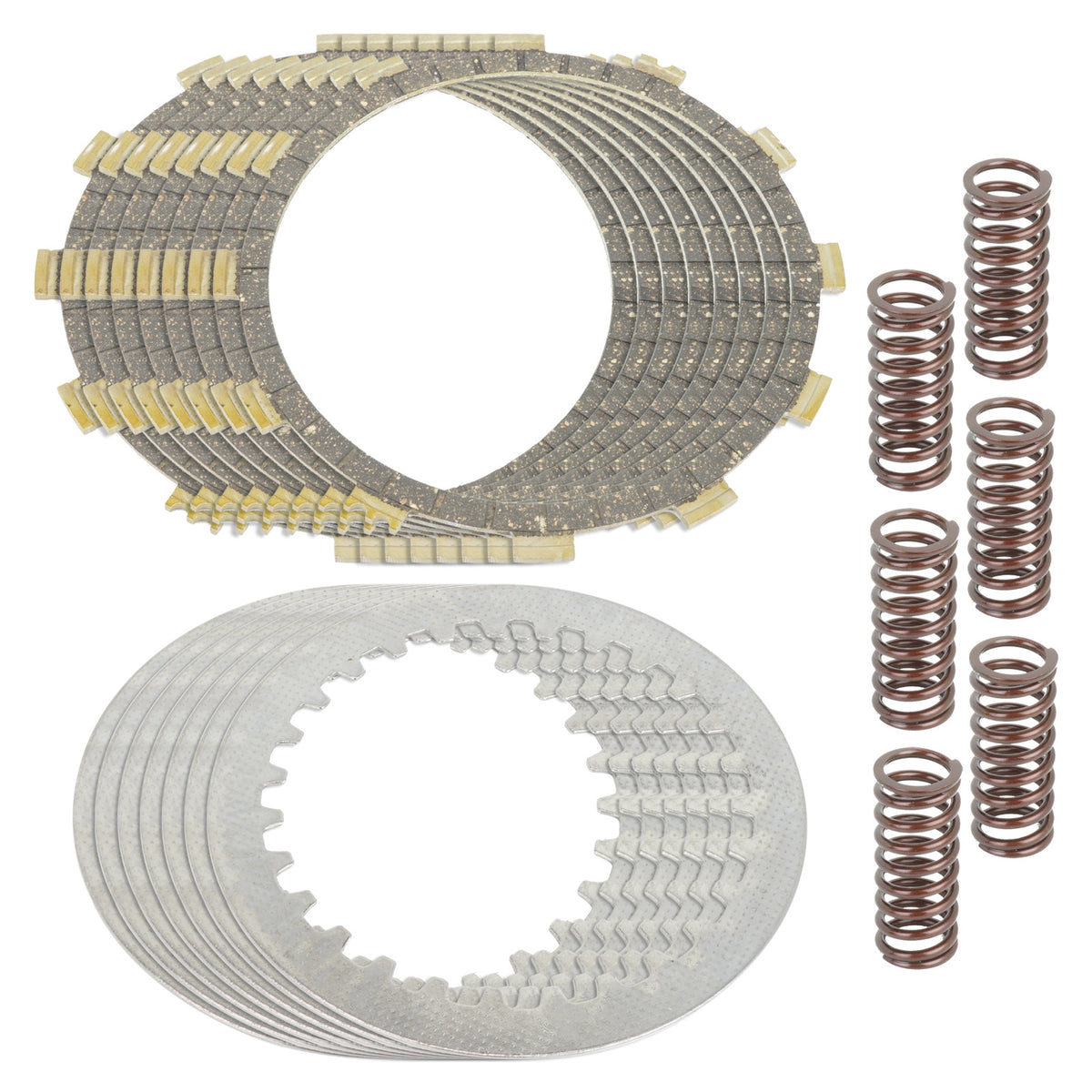 Clutch Friction Steel Plates and Springs Replacement for Yamaha SR500 (1976–1981)