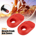 Crank Boot Protector Cover Soft Plastic Replacement for Bike Cycling (Red) (2 Pack)