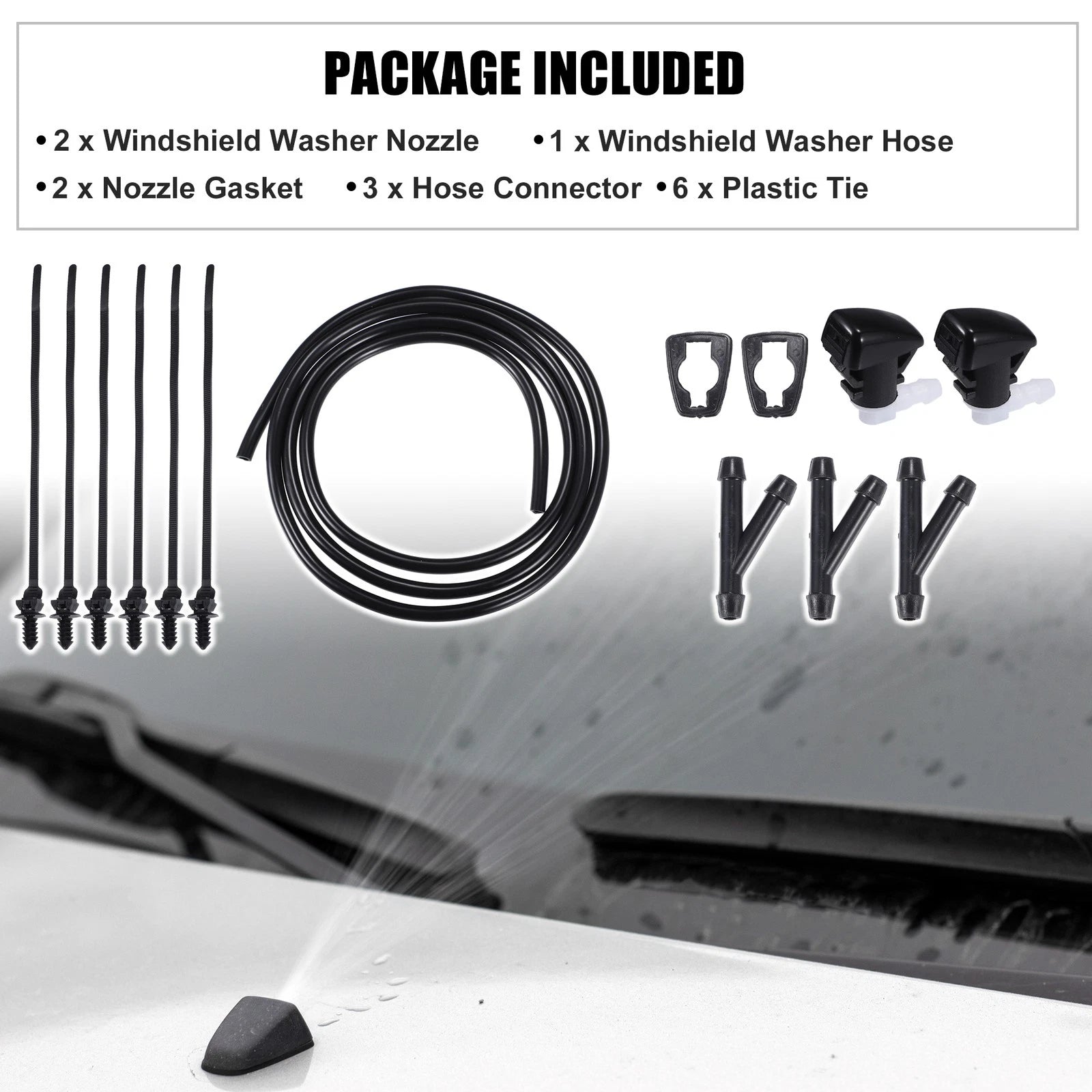 Windshield Washer Nozzle Spray Kit for Dodge Durango (2023–2023)
