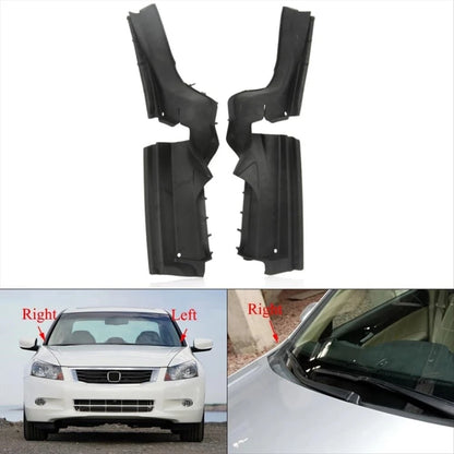 1 Pair Hood Hinge Cover Black for Honda Accord (2008–2013)