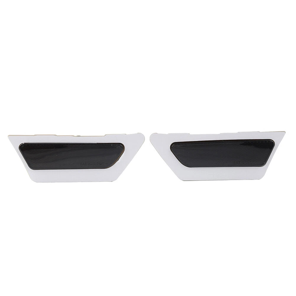1 Pair Front Bumper Reflector Side Marker Lights For Audi A4 B9 2017-2019 Black
