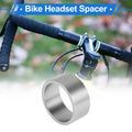 Headset Spacer 15mm Stem Fork Washer for 1-1/8" Aluminum Alloy Fork (Silver)