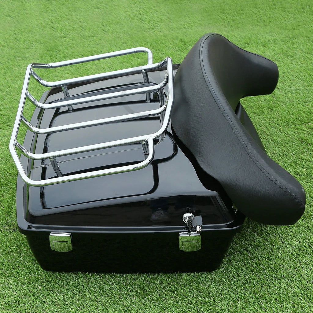 Chopped Trunk Backrest Rack for Harley Touring Road Glide (1997–2013)