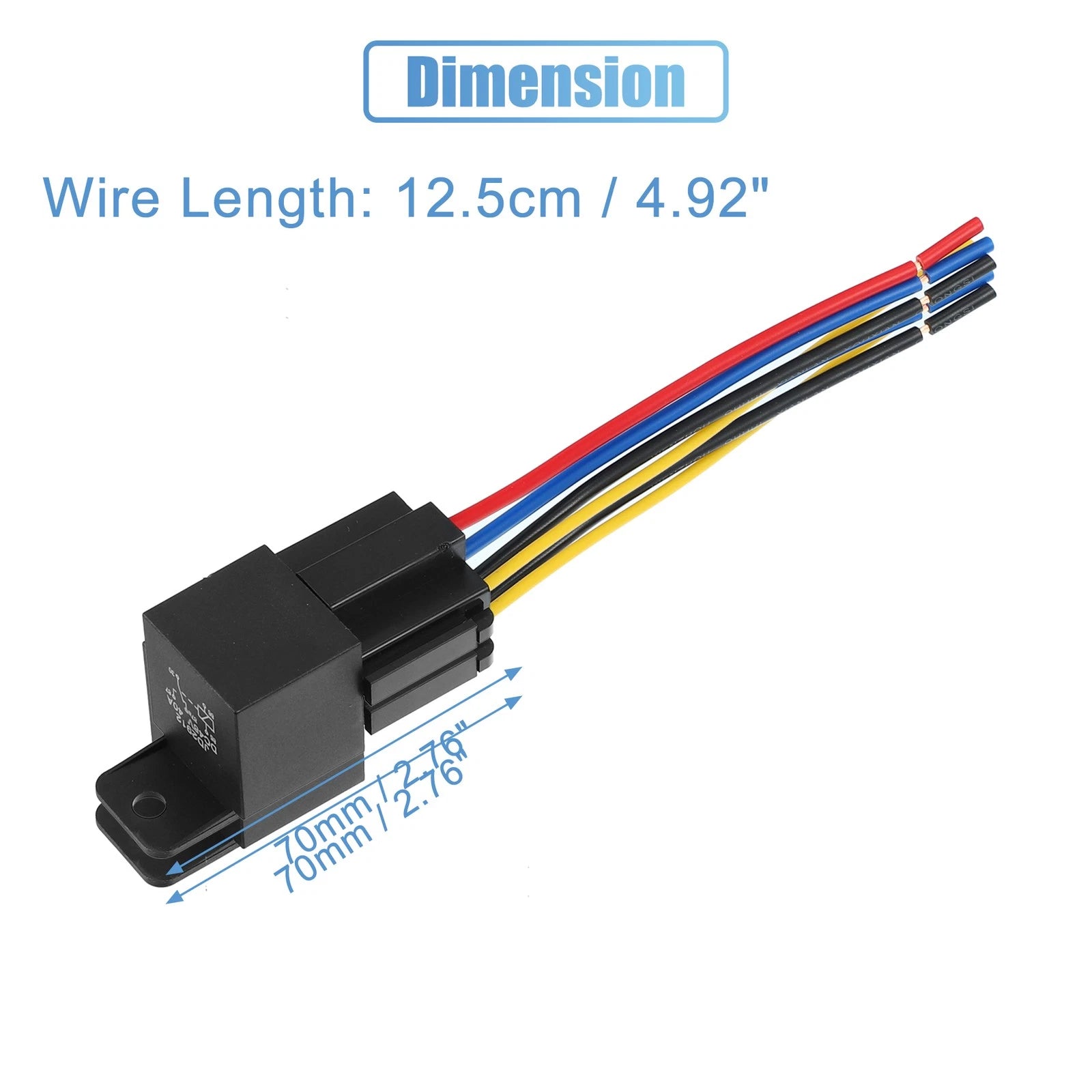 DC 48V 40A SPDT Relay with Harness Socket for Automotive (Universal)