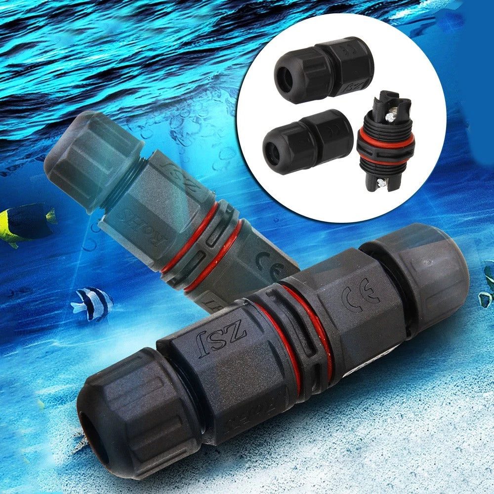 Screw Fixed IP67 Waterproof 2/3 Pin Gauge Electrical Connector Cable