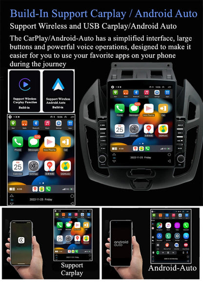 9.7" Android 13 Stereo Radio GPS for Ford Transit Connect (2014–2018)