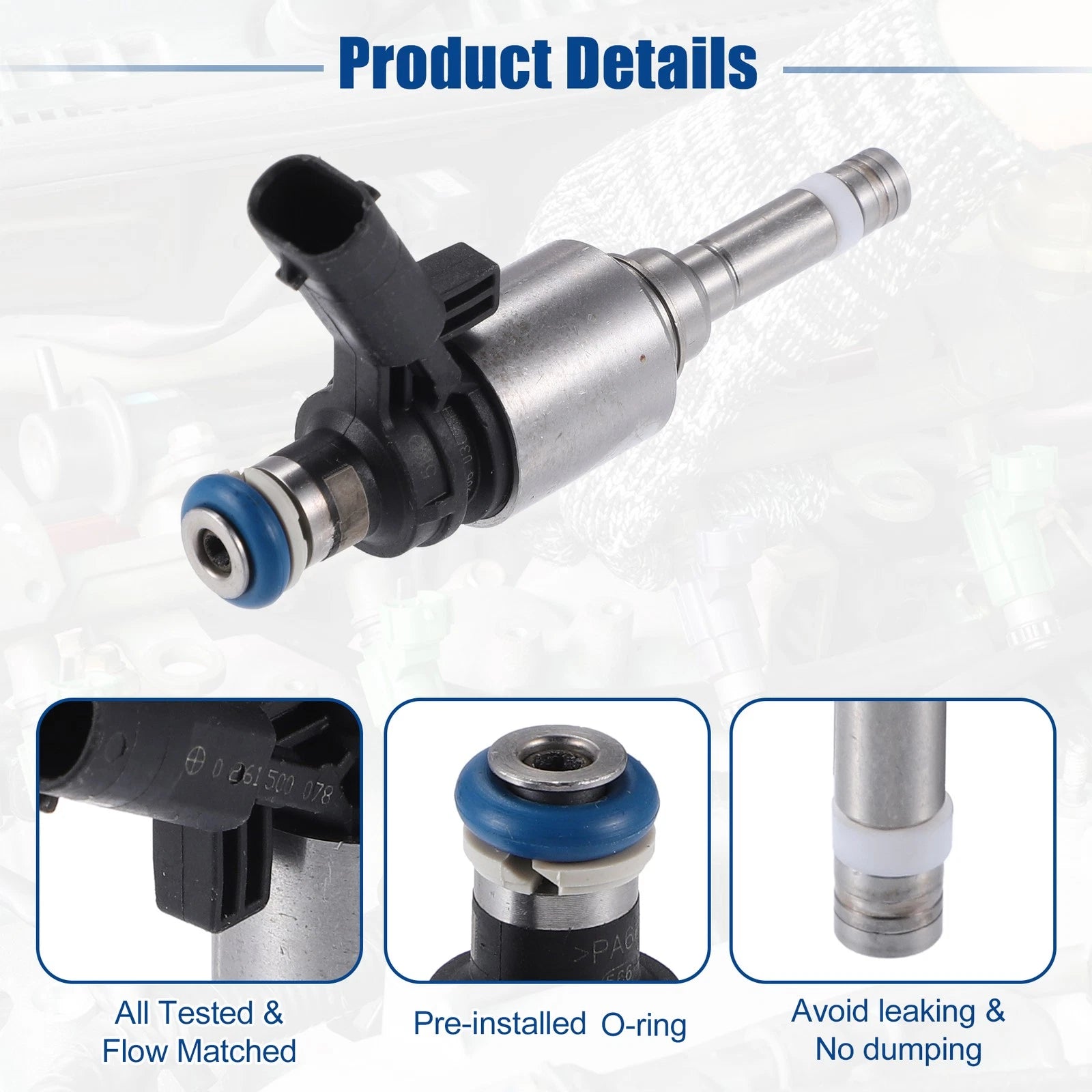 Fuel Injector Nozzle Set Replacement for Audi A3 2.0 TFSI (2008–2013)