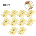 10Pcs Butterfly Hinge for Jewelry Chest Wine Box Dollhouse (25x30mm)