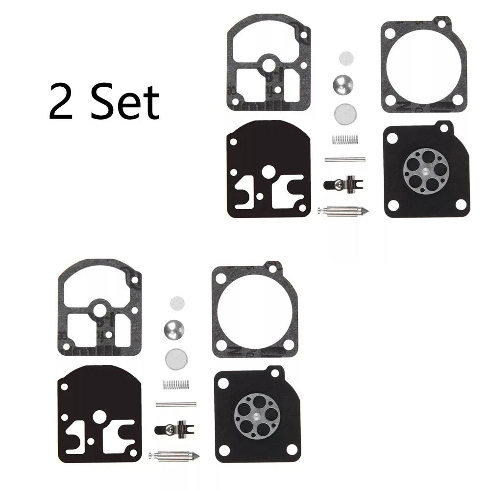 Set of 2 Carburetor Repair Kits for Stihl 009 010 011 012 011AV (C1S-S1A, RB-11)
