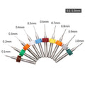 10PCS Carbide PCB Drill Bits 0.1-1.2mm for Circuit Board