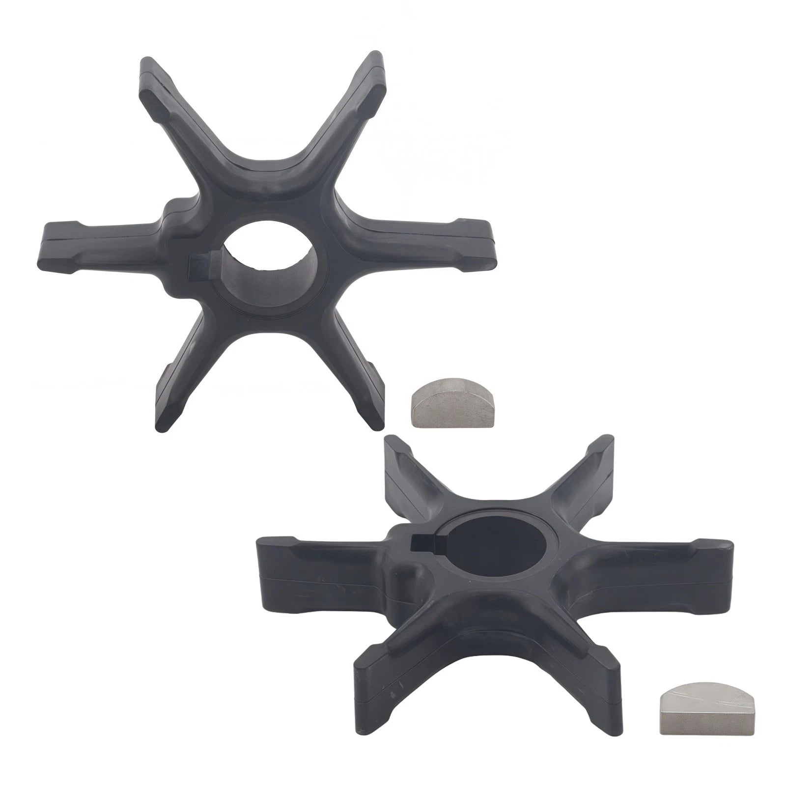 Water Pump Impeller & Key for Suzuki Outboard 9.9-28 HP (17461-93001)