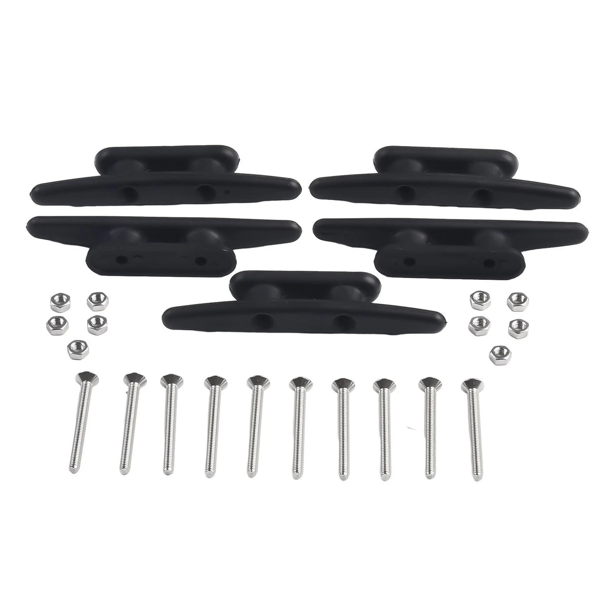 Set of 5 Rope Cleat Anchoring System for Boats (4")