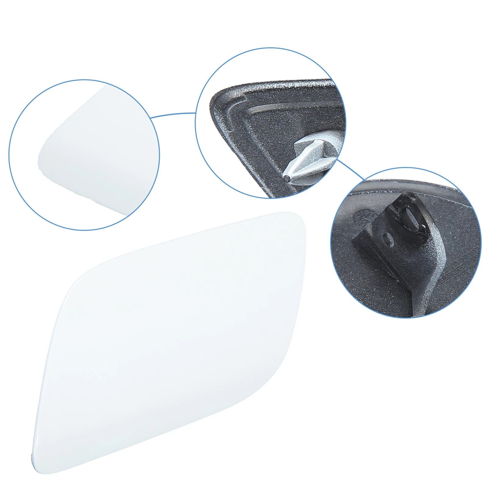 Front Left Driver Bumper Headlight Washer Nozzle Cover for Audi Q7 (2010–2015)