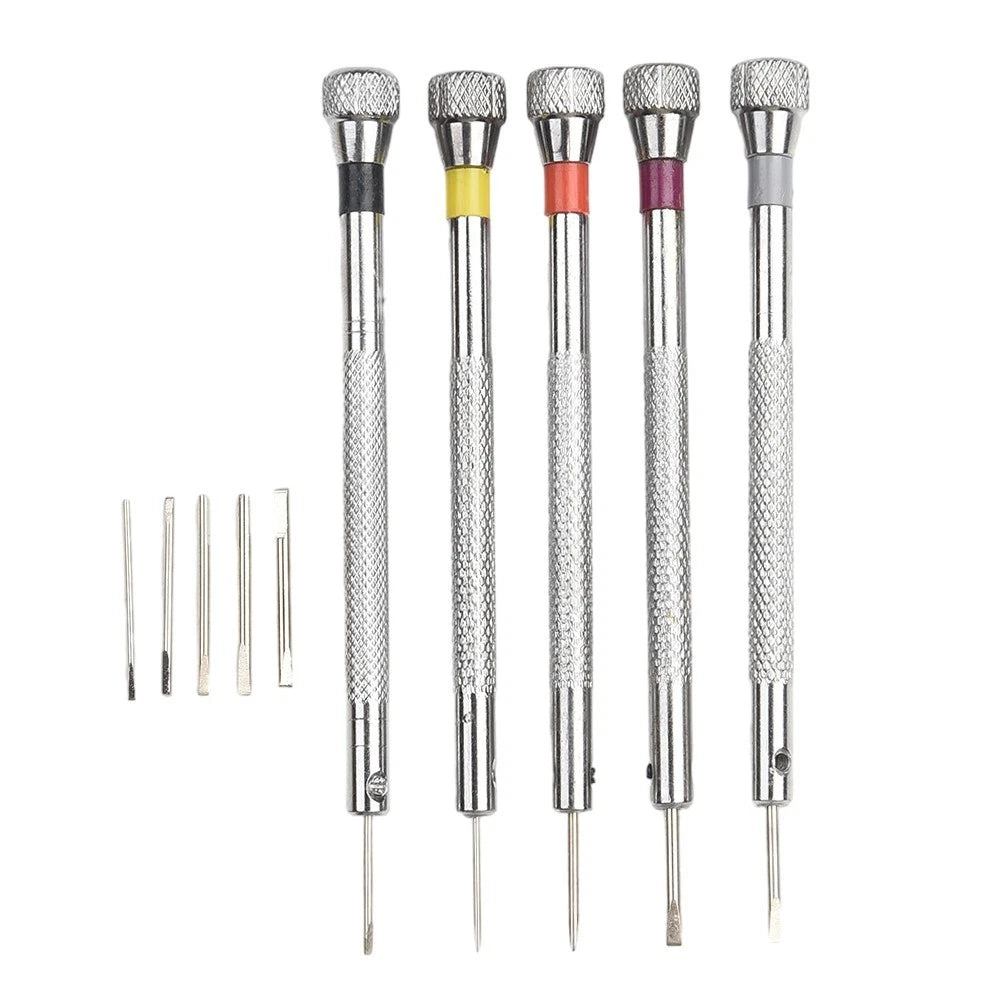 5Pcs Screwdriver Set for Watchmaker Eyeglasses Jewelry