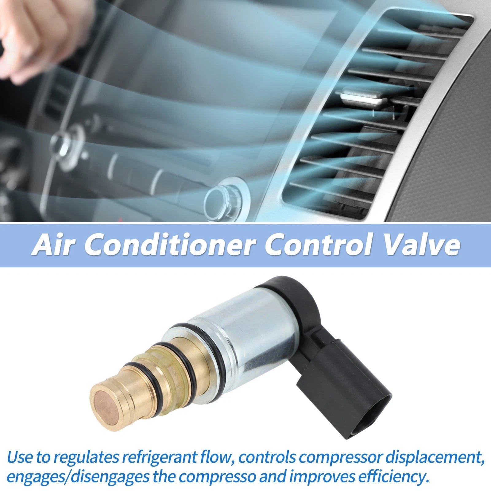 AC Compressor Control Solenoid Valve Replacement for Volkswagen Audi (2011–2018)